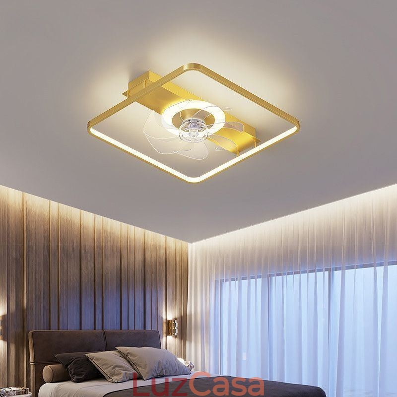Ventilador de teto moderno com luzes controle remoto ventilador lâmpada