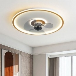 Macaron Ventilador de Teto Luz Controle Remoto Decor Ventilateur