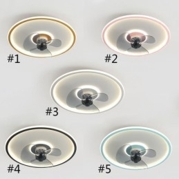 Macaron Ventilador de Teto Luz Controle Remoto Decor Ventilateur