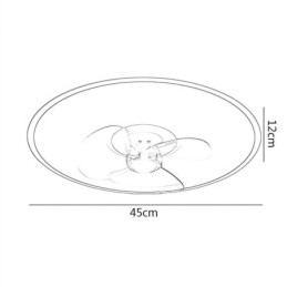 Macaron Ventilador de Teto Luz Controle Remoto Decor Ventilateur