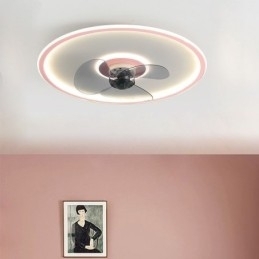 Macaron Ventilador de Teto Luz Controle Remoto Decor Ventilateur