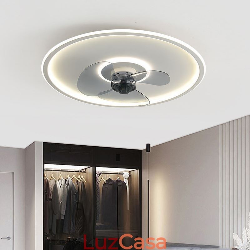 Macaron Ventilador de Teto Luz Controle Remoto Decor Ventilateur