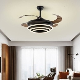 Ventilador Inverter Criativo Lustre Ventilador Luz
