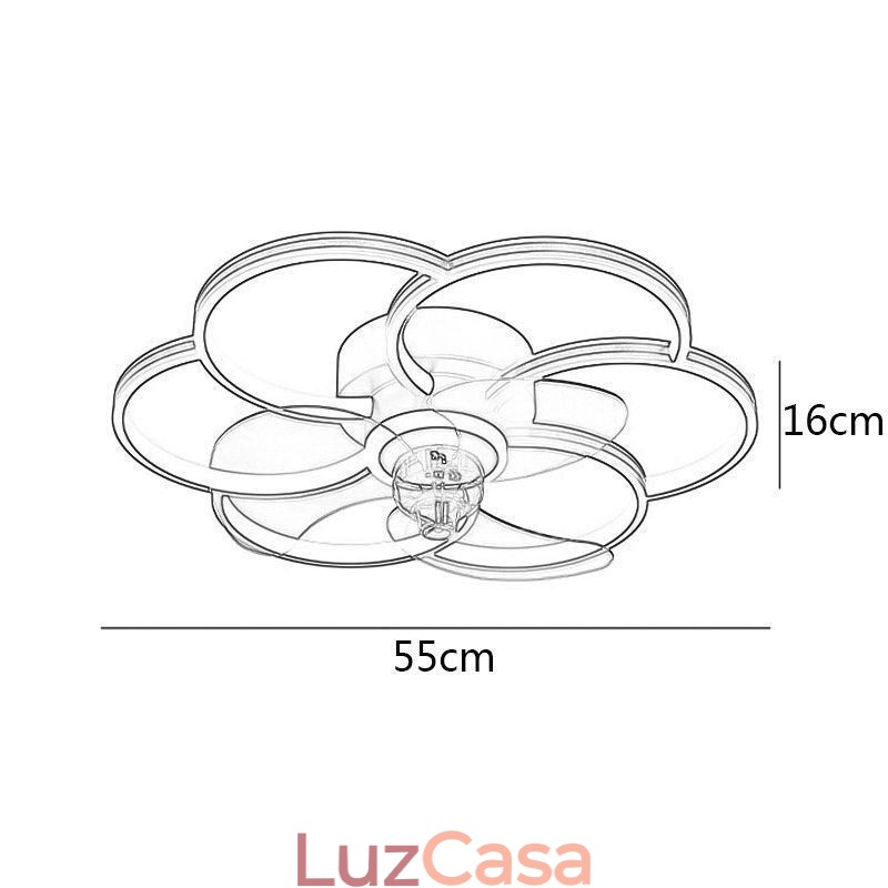 Ventiladores de Teto Com Luzes Lustre Ventilateur