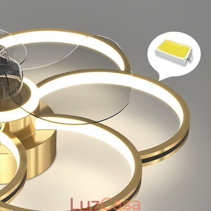 Ventiladores de Teto Com Luzes Lustre Ventilateur