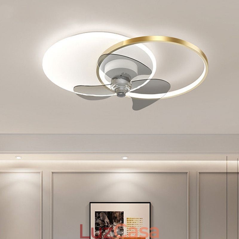 Luminária de teto estilo ventilador, luminária moderna estilo art déco
