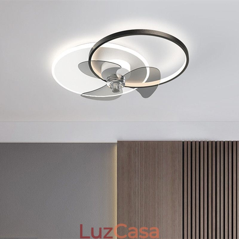 Luminária de teto estilo ventilador, luminária moderna estilo art déco