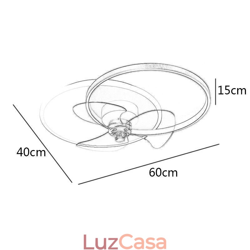 Luminária de teto estilo ventilador, luminária moderna estilo art déco