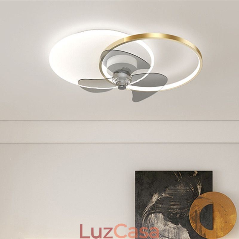 Luminária de teto estilo ventilador, luminária moderna estilo art déco