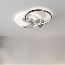 Luminária de teto estilo ventilador, luminária moderna estilo art déco