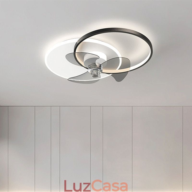 Luminária de teto estilo ventilador, luminária moderna estilo art déco