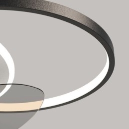 Luminária de teto estilo ventilador, luminária moderna estilo art déco