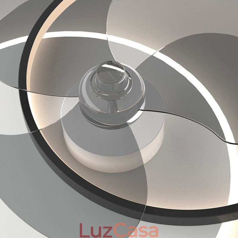 Luminária de teto estilo ventilador, luminária moderna estilo art déco