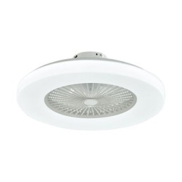 Ventilador de teto Luz tricromática Dimerização 3 velocidades Controle remoto