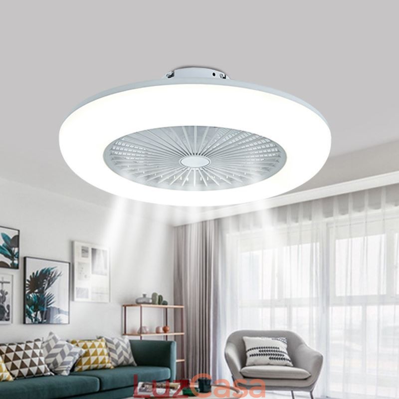 Ventilador de teto Tricromático com controle remoto e 3 velocidades
