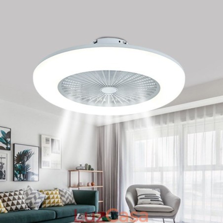Ventilador de teto Tricromático com controle remoto e 3 velocidades Ventilador de teto Tricromático com controle remoto e 3 velocidades