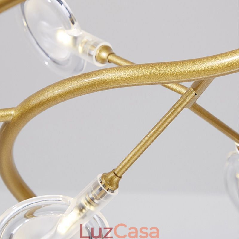 Lustre Branches Estilo Nórdico Luminária Pendente