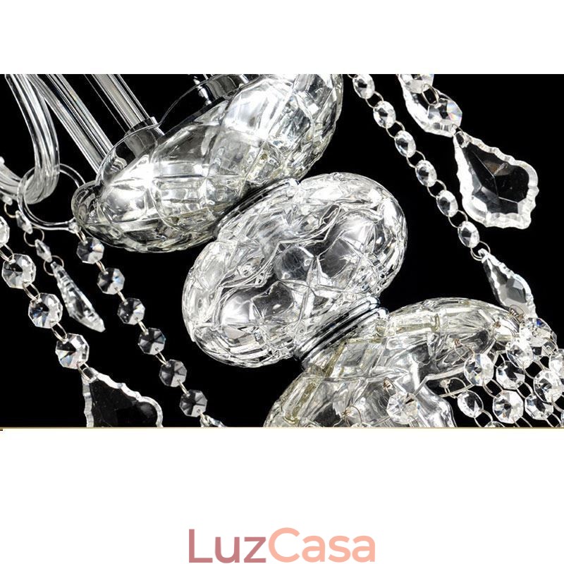 Lustre de cristal europeu decoração de cristal luz de teto com 65 luzes