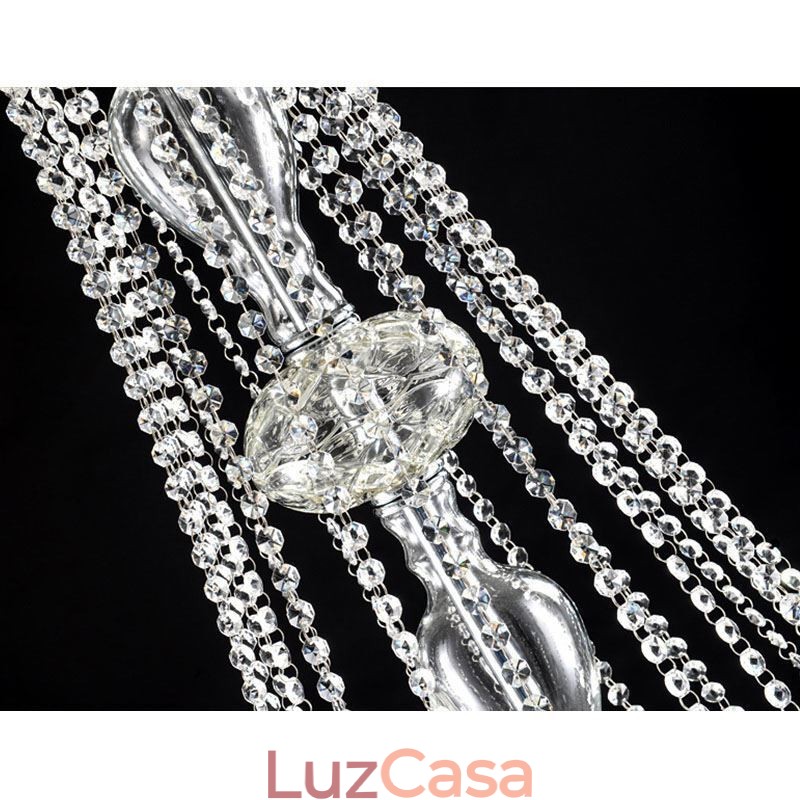 Lustre de cristal europeu decoração de cristal luz de teto com 65 luzes