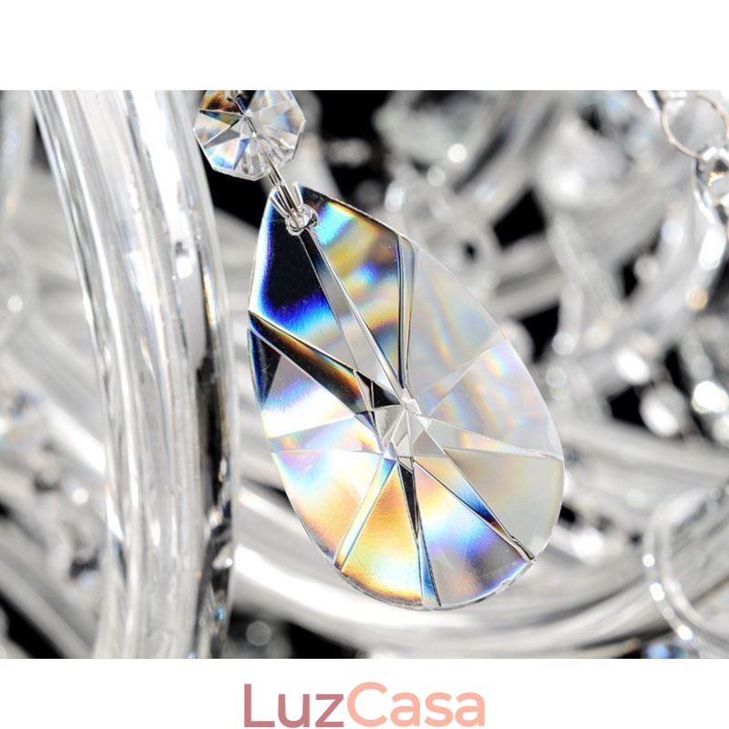 Lustre de cristal europeu decoração de cristal luz de teto com 65 luzes