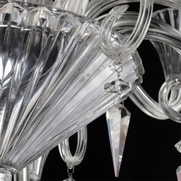 Lustre de cristal europeu decoração luz de teto com 12 luzes