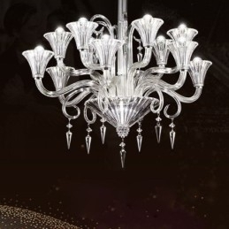 Lustre de cristal europeu decoração luz de teto com 12 luzes