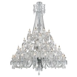 Lustre de cristal europeu, luminária de teto com 48 luzes