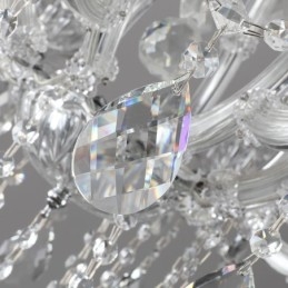 Lustre de cristal europeu decoração luz de teto com 24 luzes
