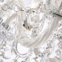 Lustre de cristal europeu com 32 luzes, decoração de luxo, luz de teto