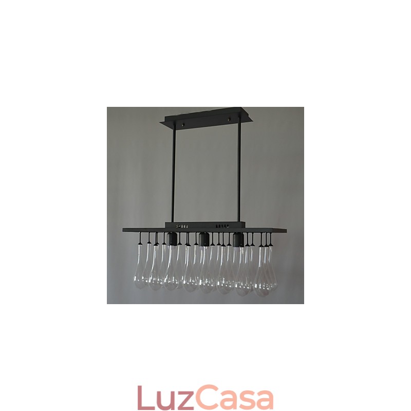 Lustre de metal com pintura de cristal contemporâneo moderno