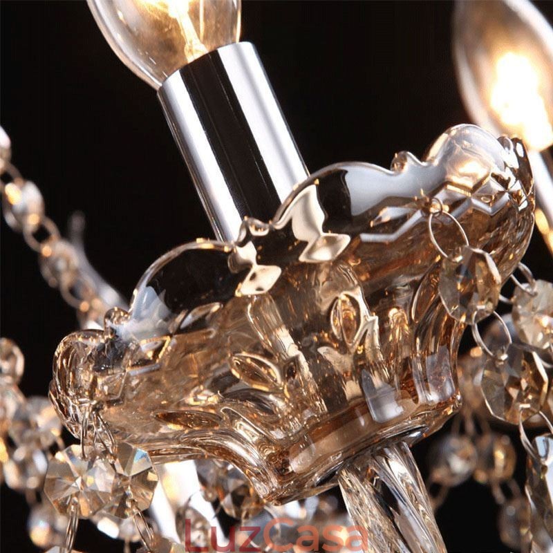 Lustre de cristal europeu com 30 luzes decoração luz de teto