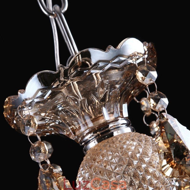 Lustre de cristal europeu com 30 luzes decoração luz de teto