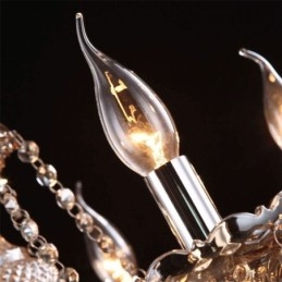 Lustre de cristal europeu com 30 luzes decoração luz de teto