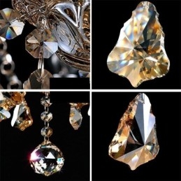 Lustre de cristal europeu com 30 luzes decoração luz de teto