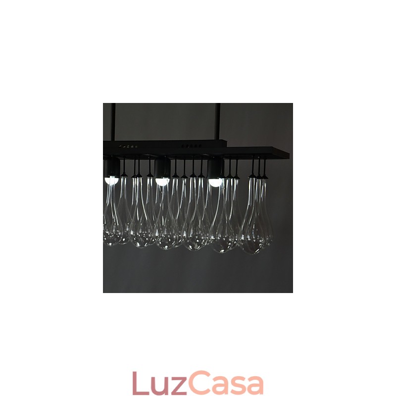 Lustre de metal com pintura de cristal contemporâneo moderno