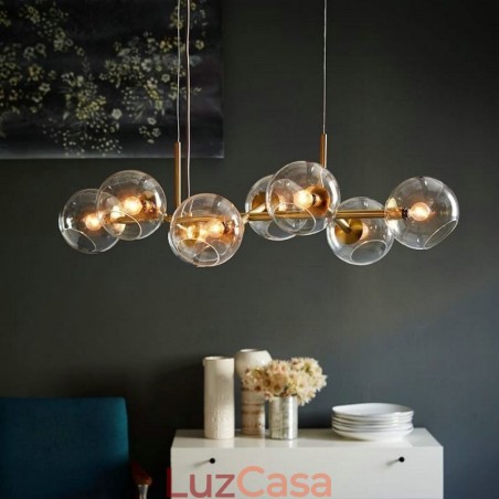 Luminária pendente contemporânea Magic Bean Simples 8 luzes Luminária pendente contemporânea Magic Bean Simples 8 luzes
