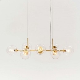 Luminária pendente contemporânea Magic Bean Simples 8 luzes