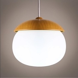 Lustre moderno e contemporâneo estilo mini madeira bambu
