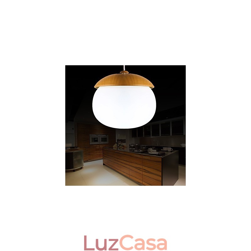 Lustre moderno e contemporâneo estilo mini madeira bambu