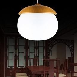 Lustre moderno e contemporâneo estilo mini madeira bambu