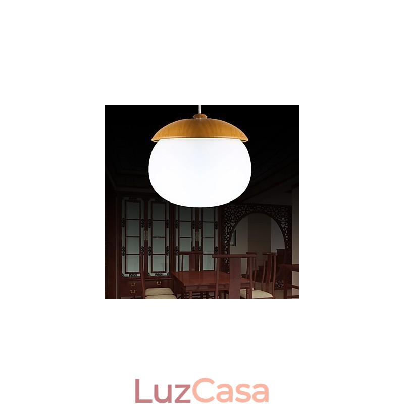 Lustre moderno e contemporâneo estilo mini madeira bambu