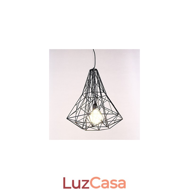 Lustre moderno contemporâneo de metal cromado