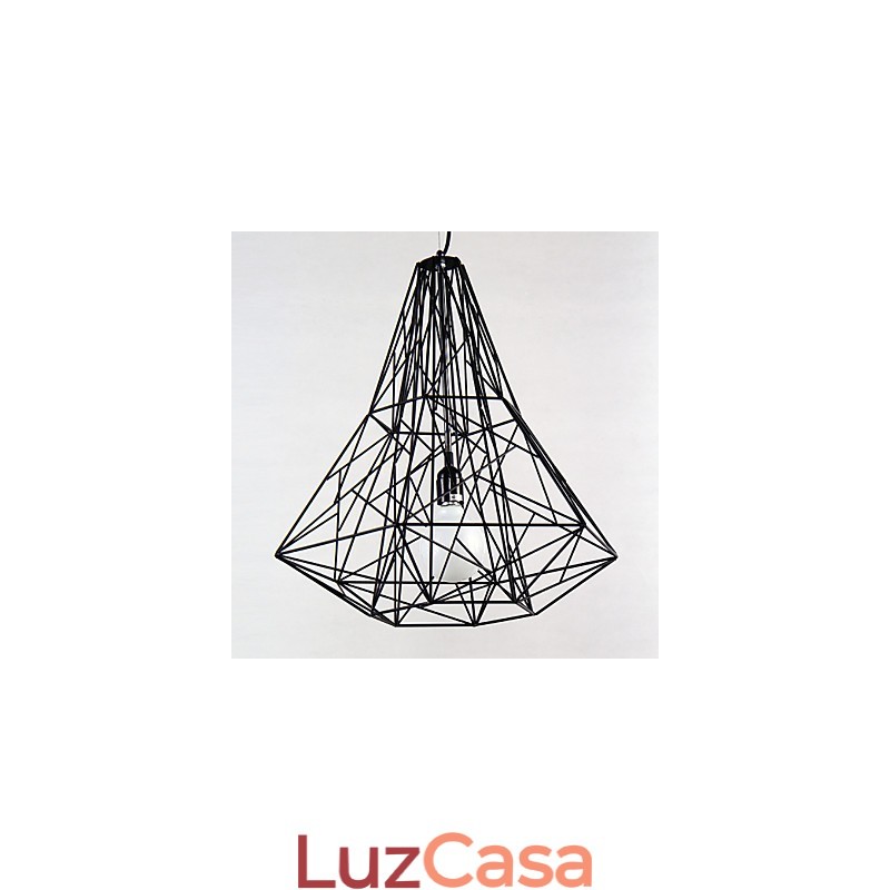 Lustre moderno contemporâneo de metal cromado
