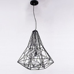 Lustre moderno contemporâneo de metal cromado