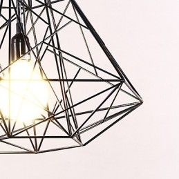 Lustre moderno contemporâneo de metal cromado