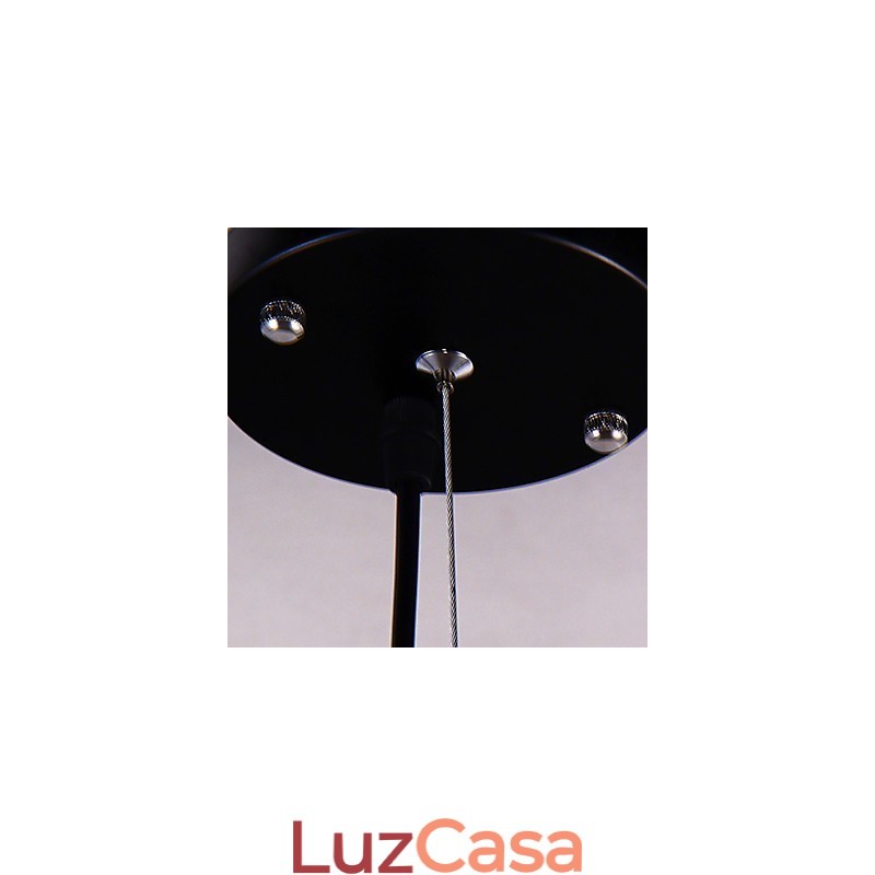 Lustre moderno contemporâneo de metal cromado