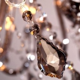 Elegante lustre de cristal estilo europeu luz pendente de vidro