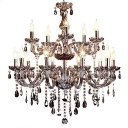 Grande lustre de cristal europeu elegante luz pendente
