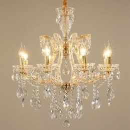 Elegante lustre de cristal europeu pendente