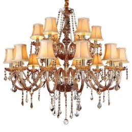 Lustre de cristal de luxo europeu luz de teto